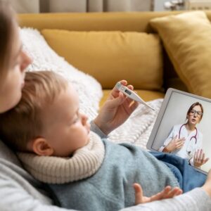 Consulta pediatrica urgente por fiebre